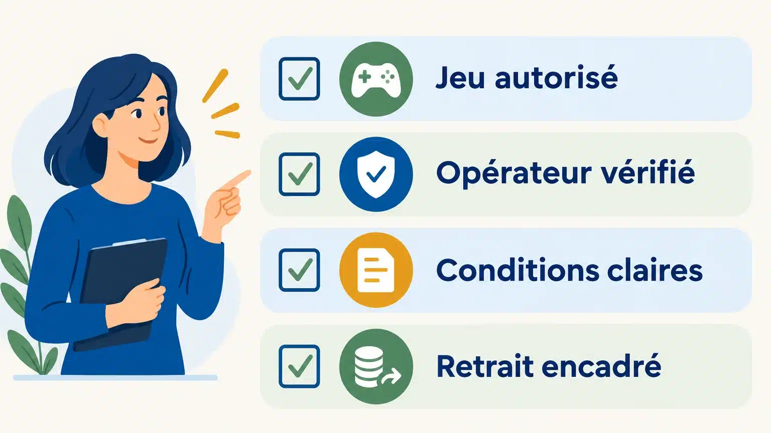 Liste de contrôle pour vérifier une offre de jeu gratuite
